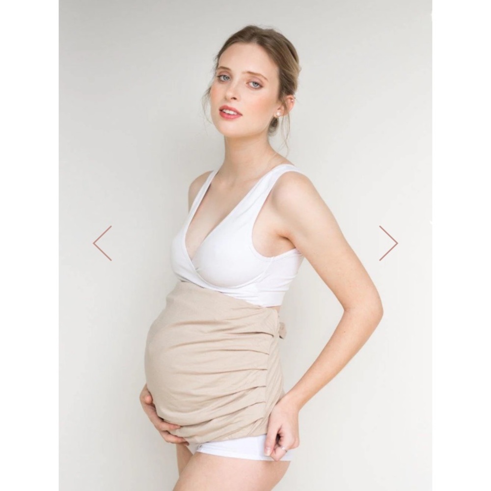 MATERNITY BELLY BAND WITH ROUCHED SIDES